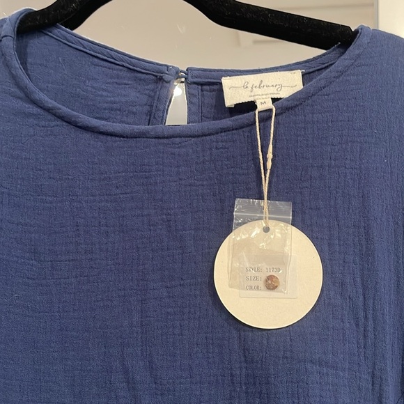 La February sz M navy dress NWT - Picture 2 of 2